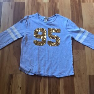 Forever 21 periwinkle 95 mid sleeve shirt